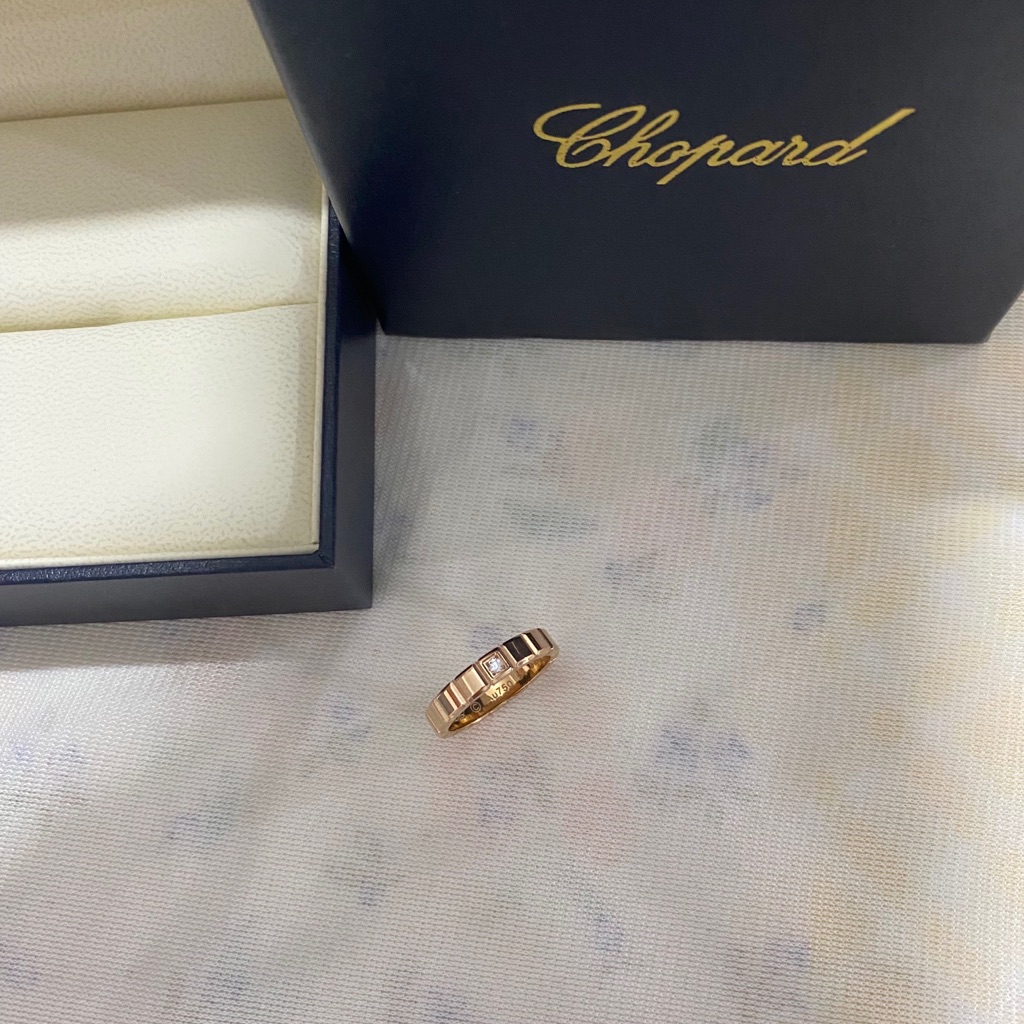 Chopard Rose Gold Band Ring - Elegant Women's Jewelry
